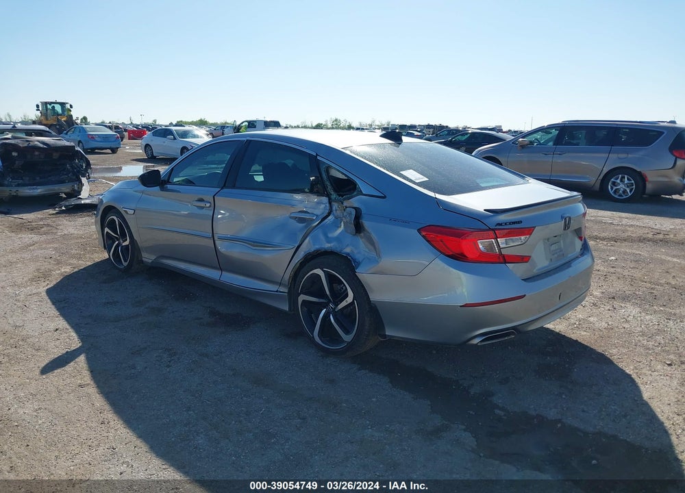 2022 HONDA ACCORD SPORT 2.0T VIN: 1HGCV2F33NA012030