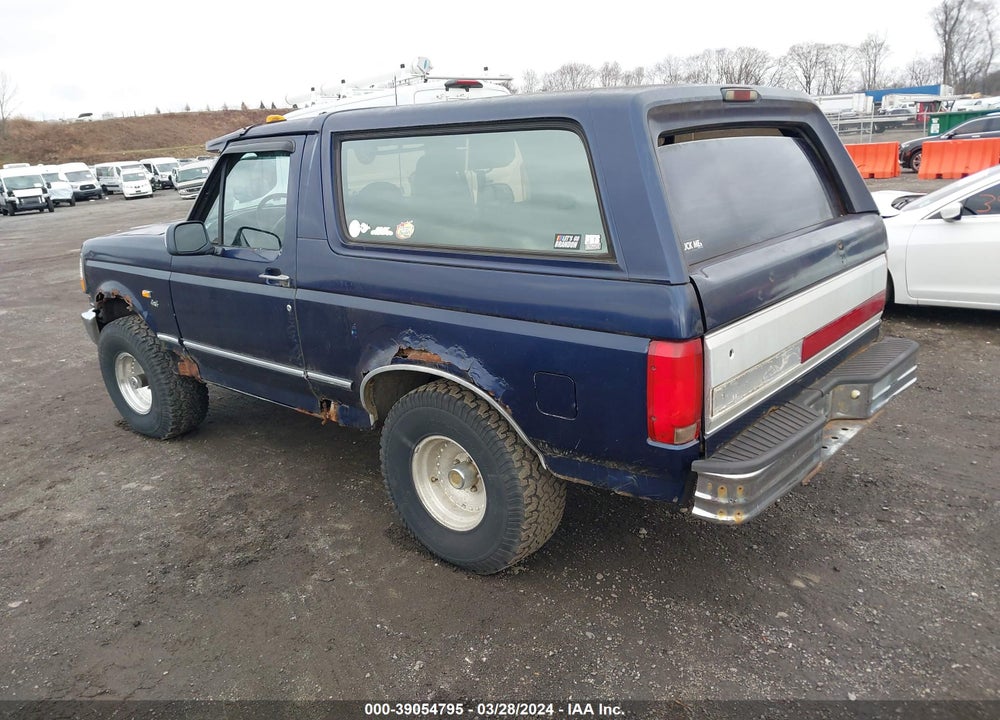 1994 FORD BRONCO U100 VIN: 1FMEU15HXRLA87167