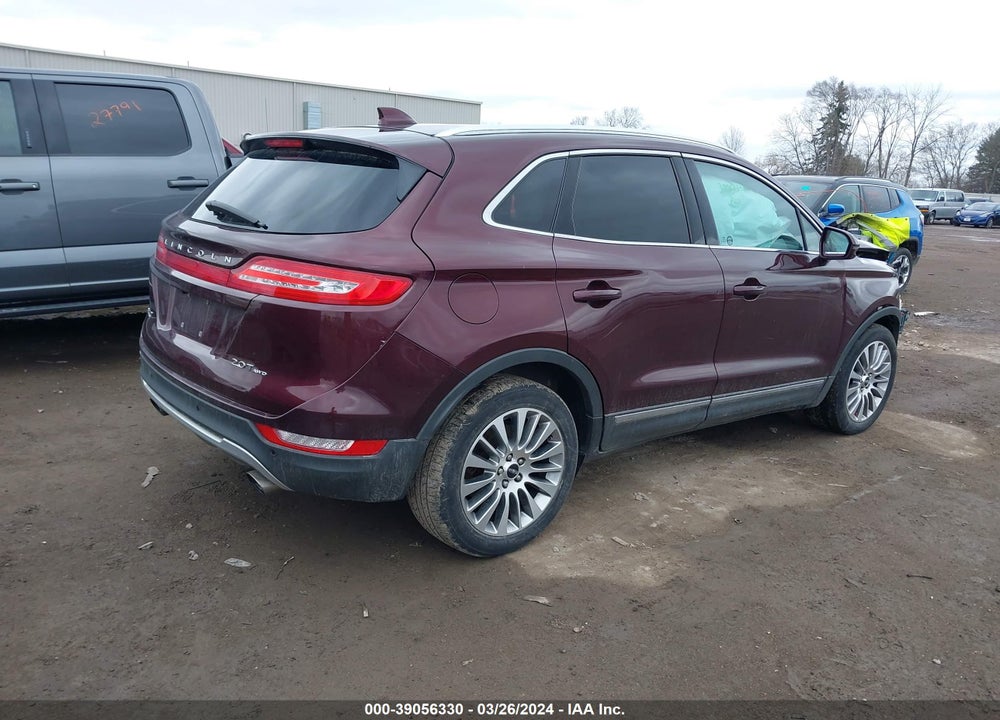 2017 LINCOLN MKC RESERVE VIN: 5LMCJ3D90HUL09128