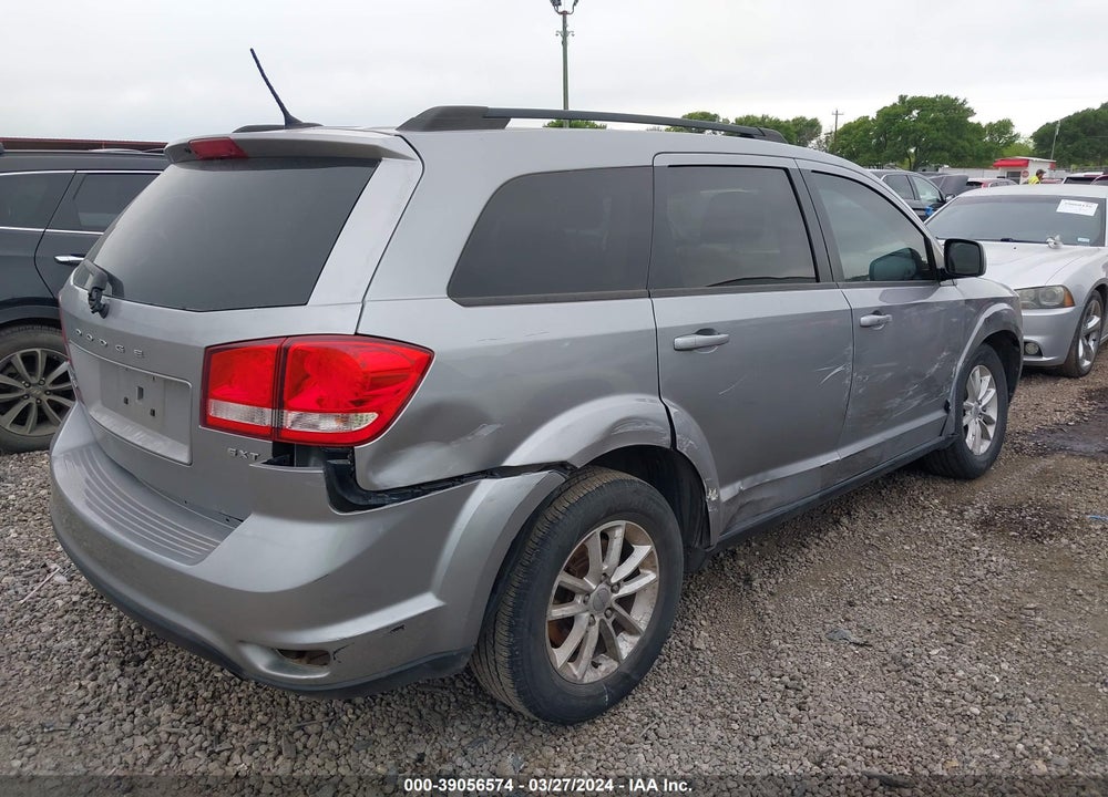 2016 DODGE JOURNEY SXT VIN: 3C4PDCBB0GT146947