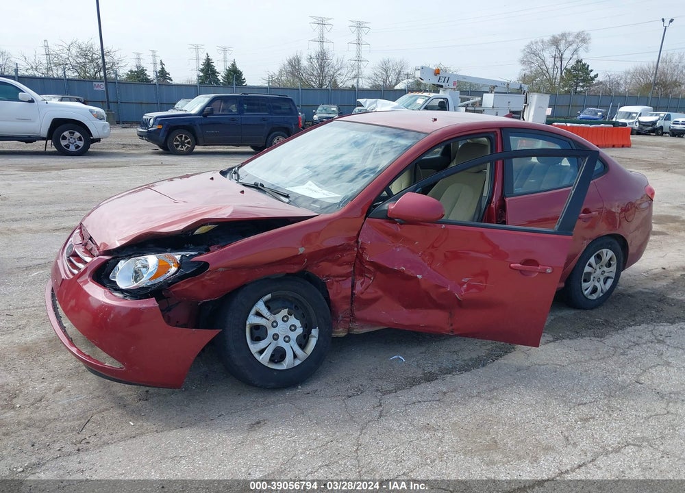 2010 HYUNDAI ELANTRA GLS VIN: KMHDU4AD8AU884709