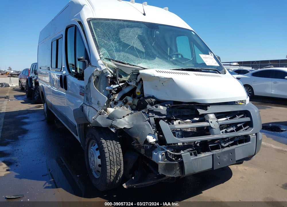 2017 RAM PROMASTER 2500 HIGH ROOF 159 WB VIN: 3C6TRVDG9HE537807