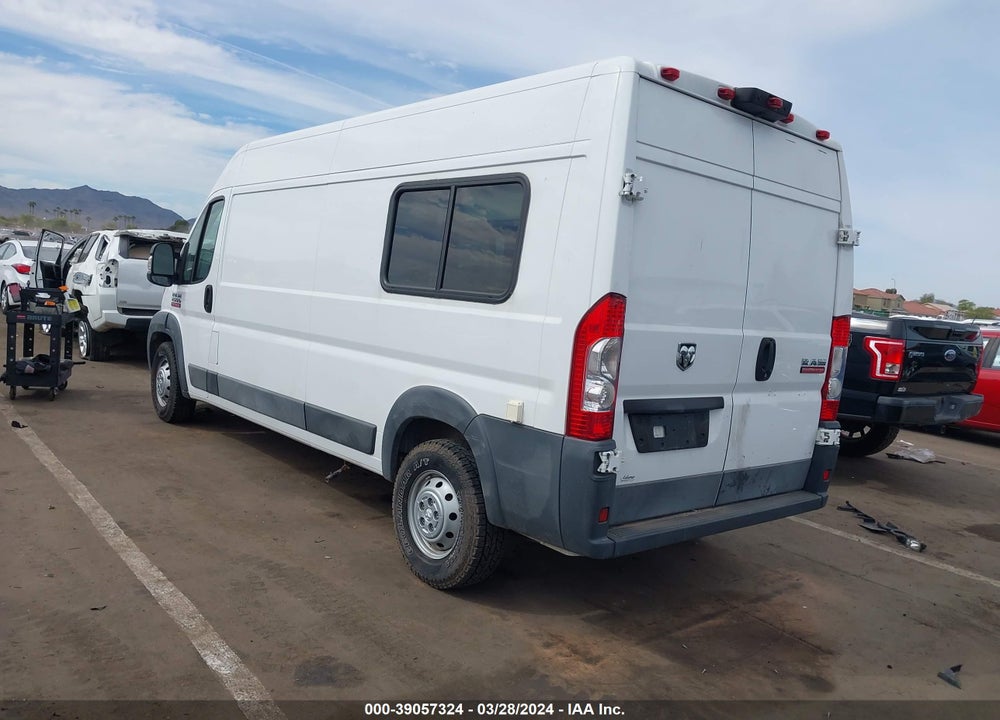 2017 RAM PROMASTER 2500 HIGH ROOF 159 WB VIN: 3C6TRVDG9HE537807