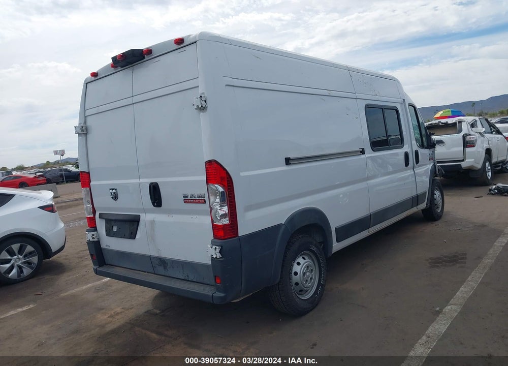 2017 RAM PROMASTER 2500 HIGH ROOF 159 WB VIN: 3C6TRVDG9HE537807