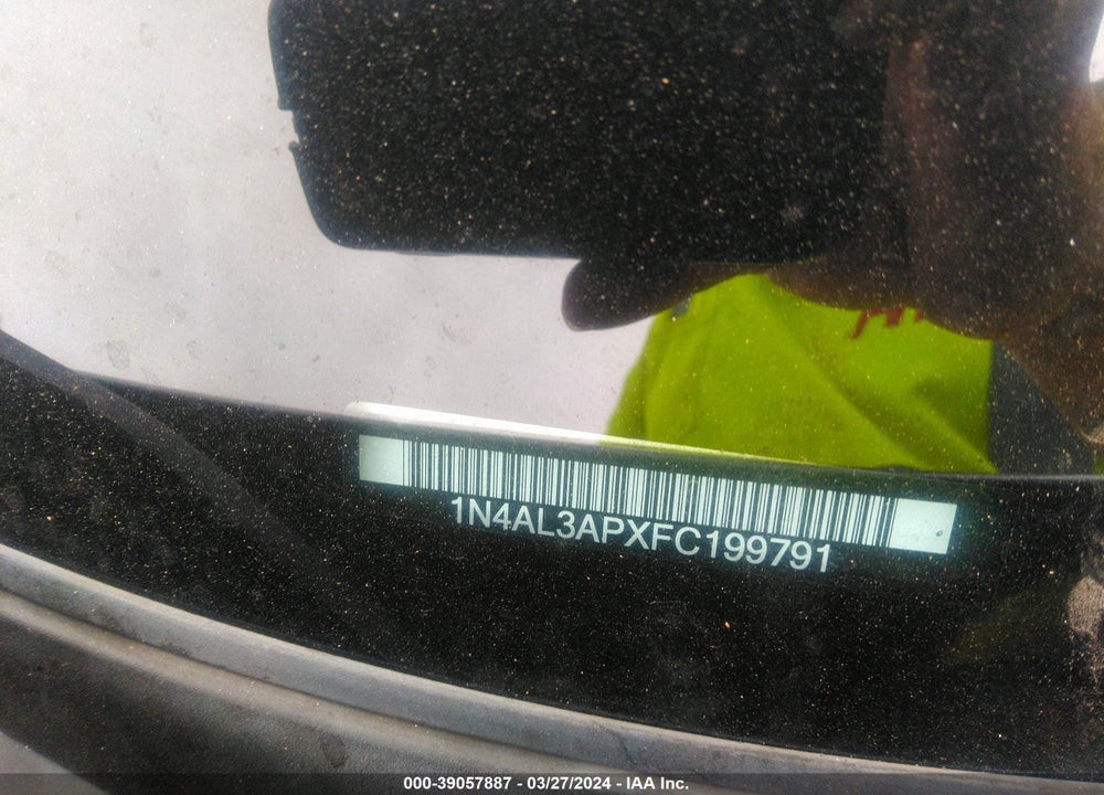 2015 NISSAN ALTIMA VIN: 1N4AL3APXFC199791