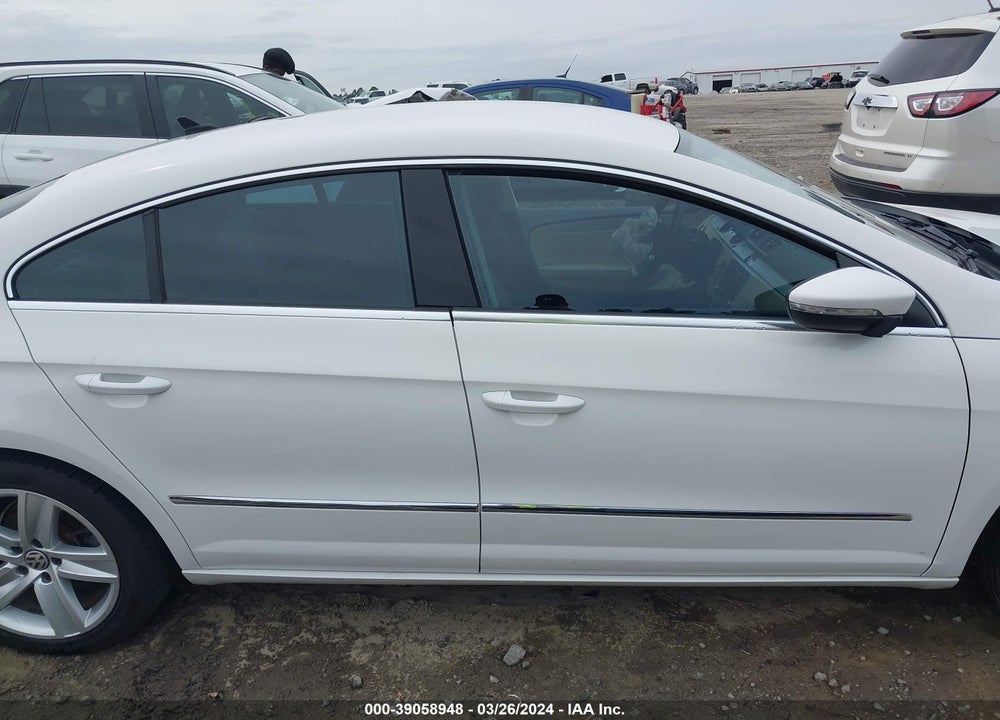 2013 VOLKSWAGEN CC 2.0T SPORT VIN: WVWBP7ANXDE533490