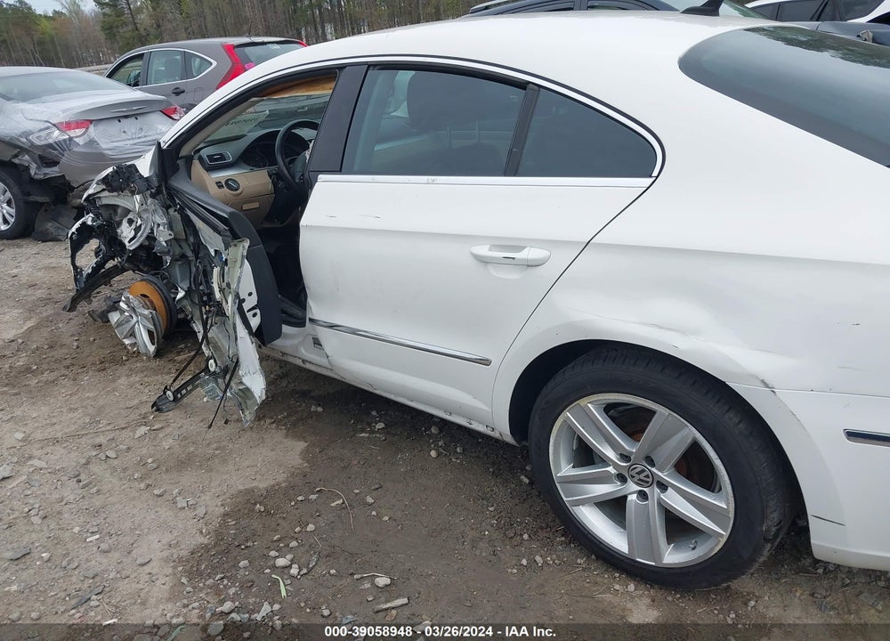 2013 VOLKSWAGEN CC 2.0T SPORT VIN: WVWBP7ANXDE533490