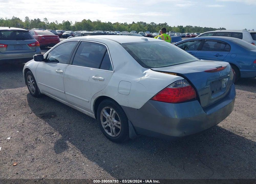 2007 HONDA ACCORD VIN: 1HGCM56777A092507