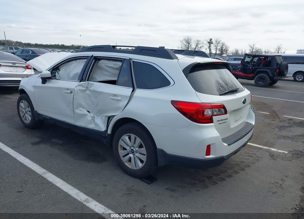 2017 SUBARU OUTBACK 2.5I PREMIUM VIN: 4S4BSACC1H3393138