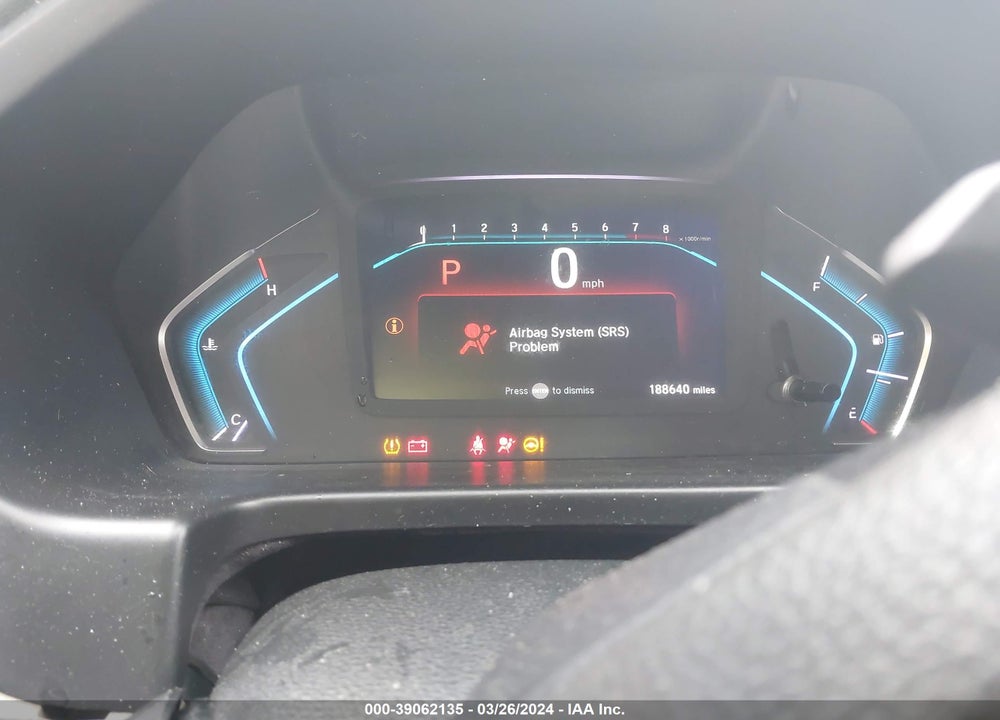 2019 HONDA ODYSSEY LX VIN: 5FNRL6H21KB077780