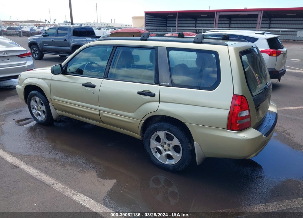 2003 SUBARU FORESTER XS VIN: JF1SG65633H717539