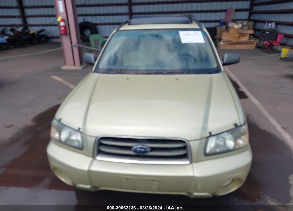 2003 SUBARU FORESTER XS VIN: JF1SG65633H717539