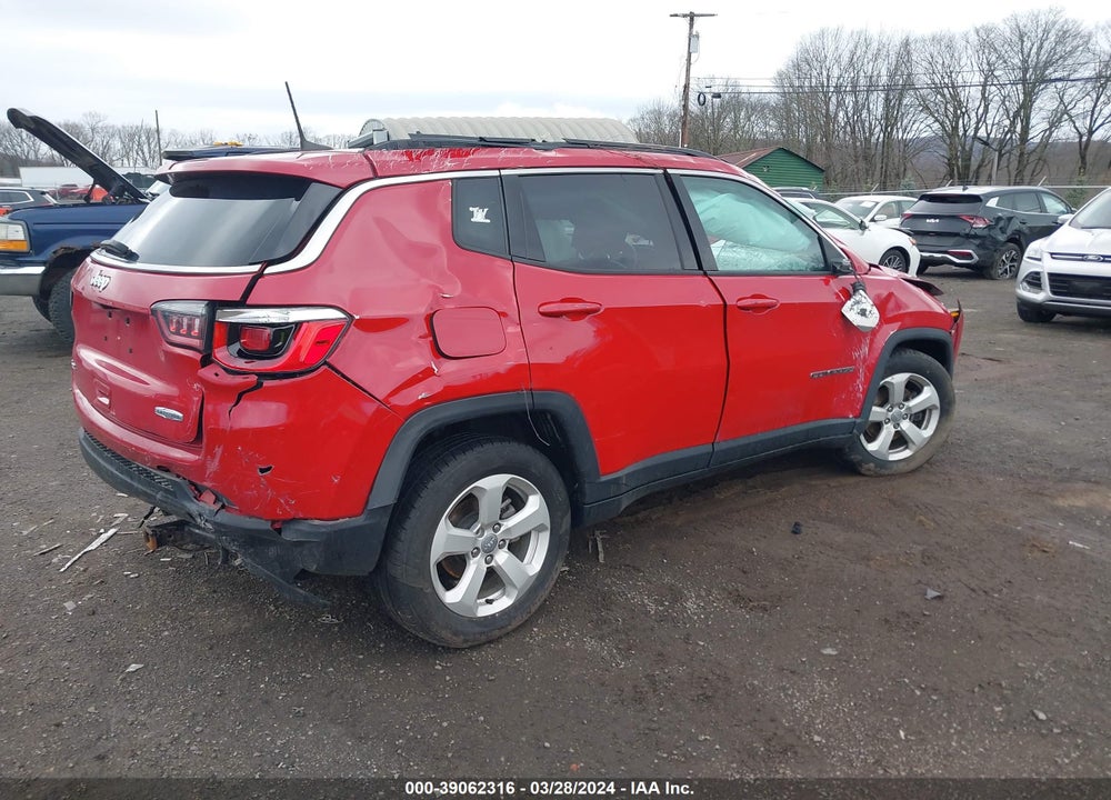 2019 JEEP COMPASS LATITUDE 4X4 VIN: 3C4NJDBB8KT836279