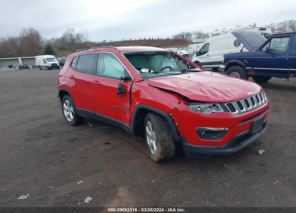 2019 JEEP COMPASS LATITUDE 4X4 VIN: 3C4NJDBB8KT836279