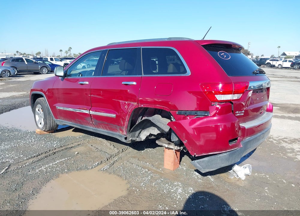 2013 JEEP GRAND CHEROKEE LIMITED VIN: 1C4RJFBG3DC619634