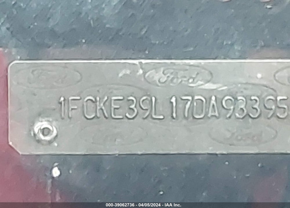 2007 FORD E-350 STRIPPED VIN: 1FCKE39L17DA93395