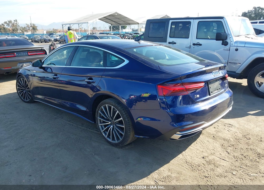 2021 AUDI A5 SPORTBACK PREMIUM PLUS 40 TFSI QUATTRO S TRONIC VIN: WAUCBCF58MA025768