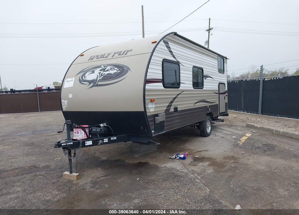 2016 CHEROKEE BY FOREST R WOLF PUP 16BHS VIN: 4X4TCK616GK030807