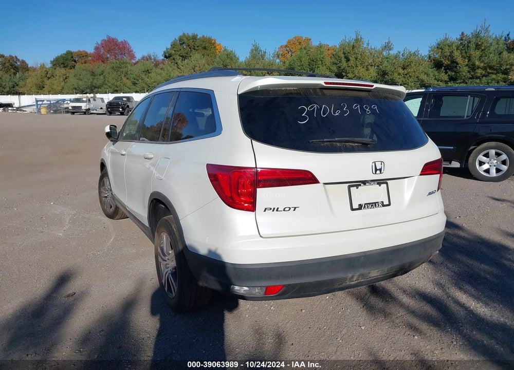2017 HONDA PILOT EX VIN: 5FNYF6H31HB062443