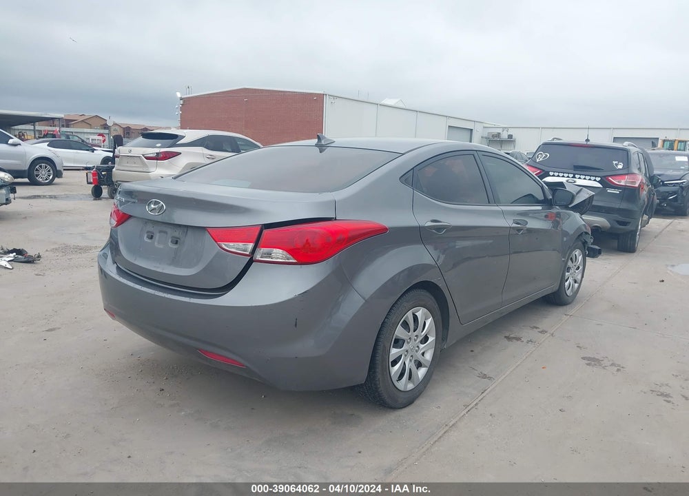 2012 HYUNDAI ELANTRA GLS VIN: 5NPDH4AE4CH090420