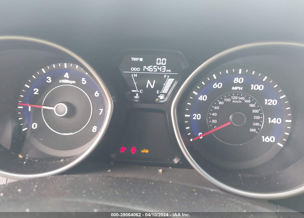 2012 HYUNDAI ELANTRA GLS VIN: 5NPDH4AE4CH090420