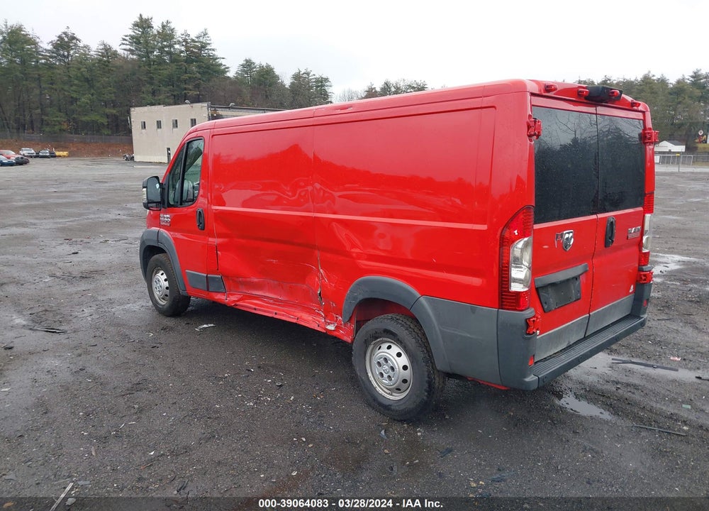 2017 RAM PROMASTER 1500 LOW ROOF 136 WB VIN: 3C6TRVAG3HE500451