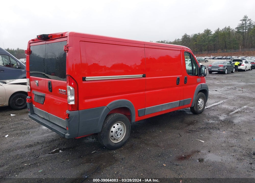 2017 RAM PROMASTER 1500 LOW ROOF 136 WB VIN: 3C6TRVAG3HE500451