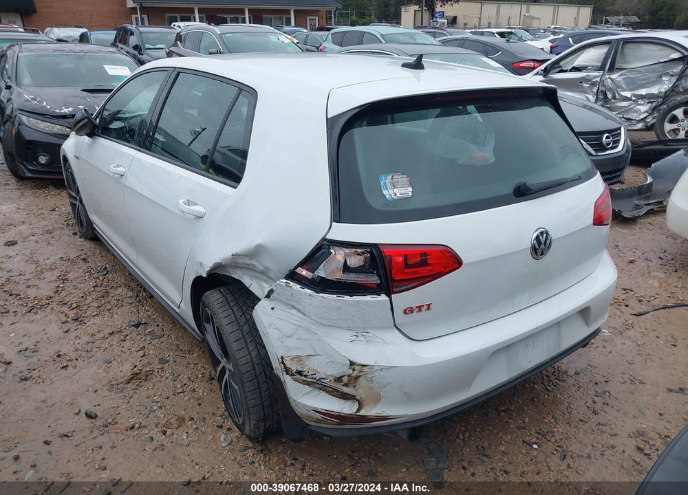 2017 VOLKSWAGEN GOLF GTI AUTOBAHN 4-DOOR/S 4-DOOR/SE 4-DOOR/SPORT 4-DOOR VIN: 3VW447AU4HM073488