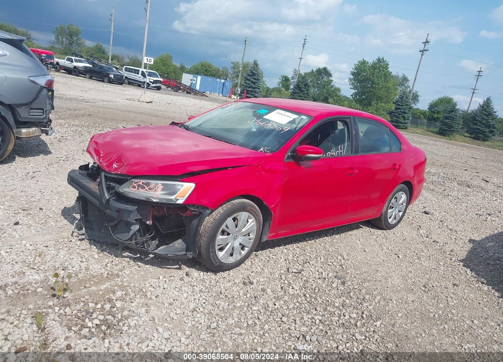 2012 VOLKSWAGEN JETTA 2.5L SE VIN: 3VWDP7AJ1CM117808