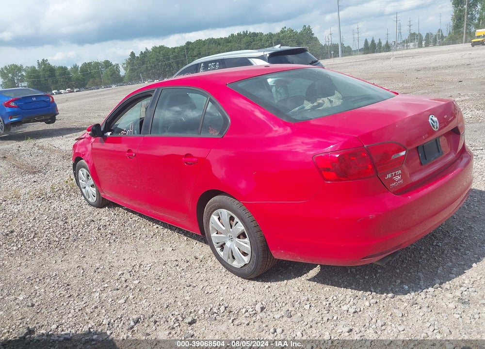 2012 VOLKSWAGEN JETTA 2.5L SE VIN: 3VWDP7AJ1CM117808