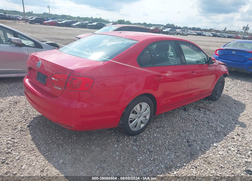 2012 VOLKSWAGEN JETTA 2.5L SE VIN: 3VWDP7AJ1CM117808