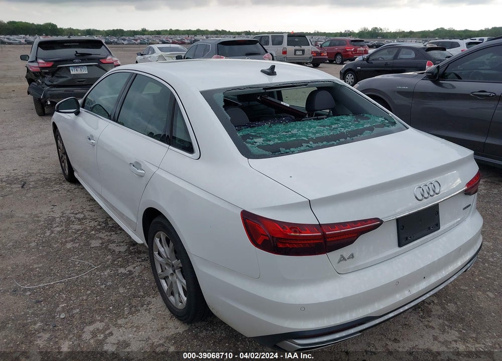 2021 AUDI A4 PREMIUM 40 TFSI QUATTRO S TRONIC VIN: WAUABAF45MN009460