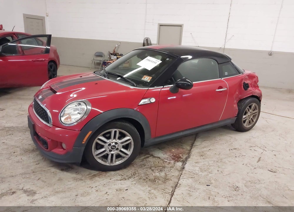 2013 MINI COUPE COOPER S VIN: WMWSX3C56DT408663