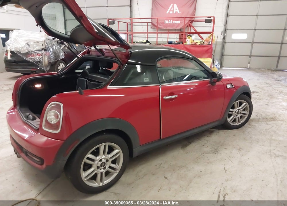 2013 MINI COUPE COOPER S VIN: WMWSX3C56DT408663