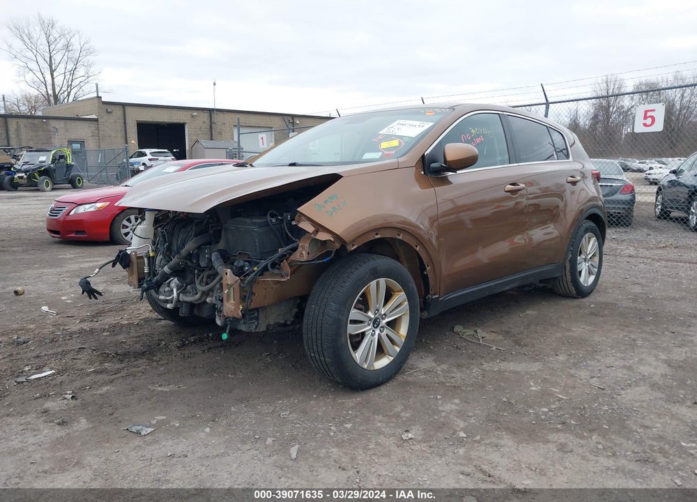 2017 KIA SPORTAGE LX VIN: KNDPM3AC6H7209422