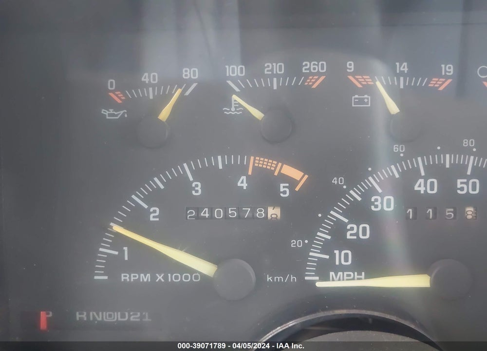 1994 GMC SIERRA C2500 VIN: 1GTGC29N5RE551072