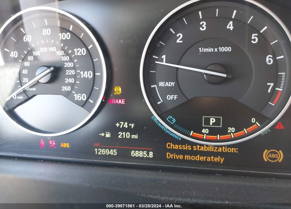 2015 BMW 320I VIN: WBA3B1G59FNT04743