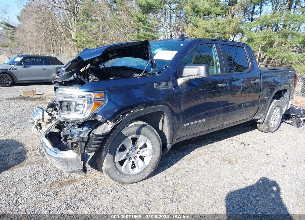 2021 GMC SIERRA 1500 4WD  SHORT BOX VIN: 1GTP9AEK0MZ332672