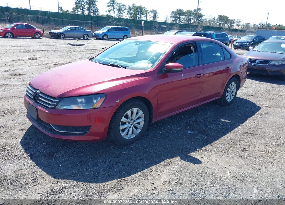 2013 VOLKSWAGEN PASSAT 2.5L S VIN: 1VWAP7A3XDC069703