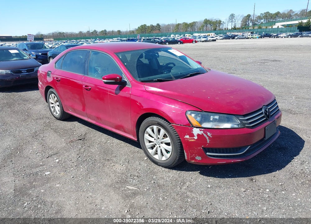 2013 VOLKSWAGEN PASSAT 2.5L S VIN: 1VWAP7A3XDC069703