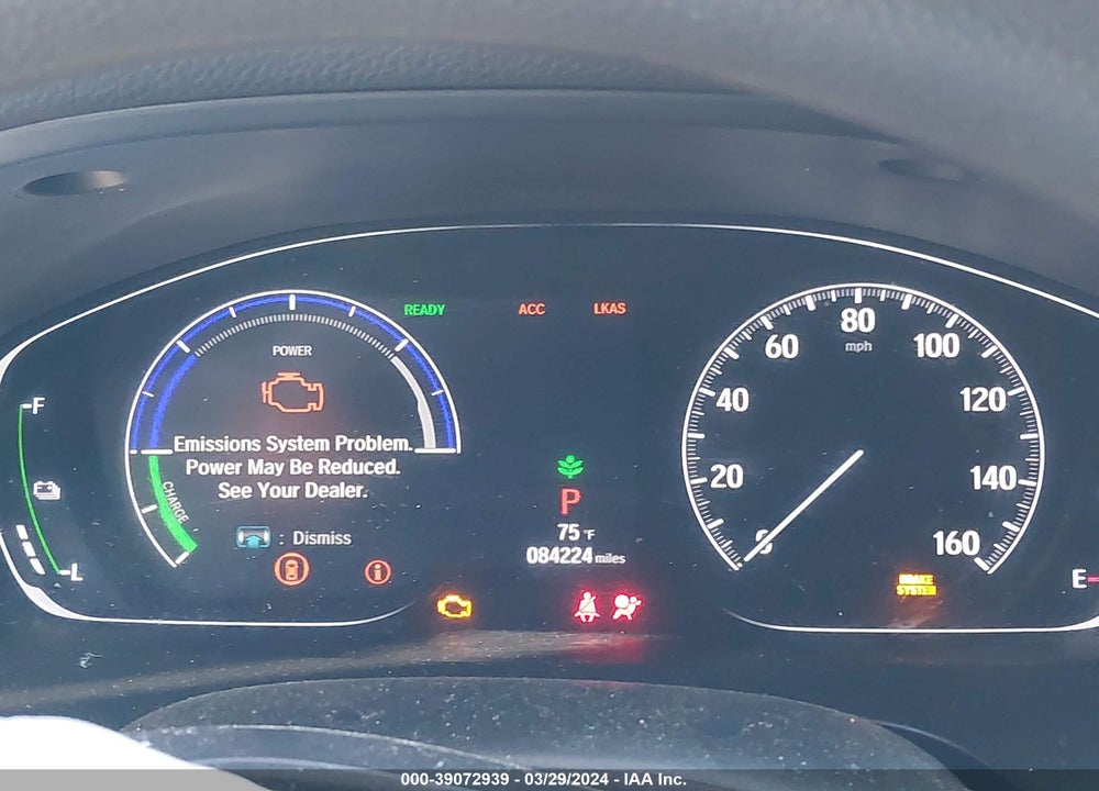 2022 HONDA INSIGHT EX VIN: 19XZE4F5XNE001500