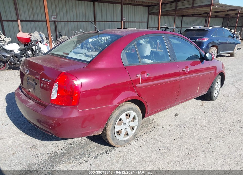 2010 HYUNDAI ACCENT GLS VIN: KMHCN4AC4AU455941