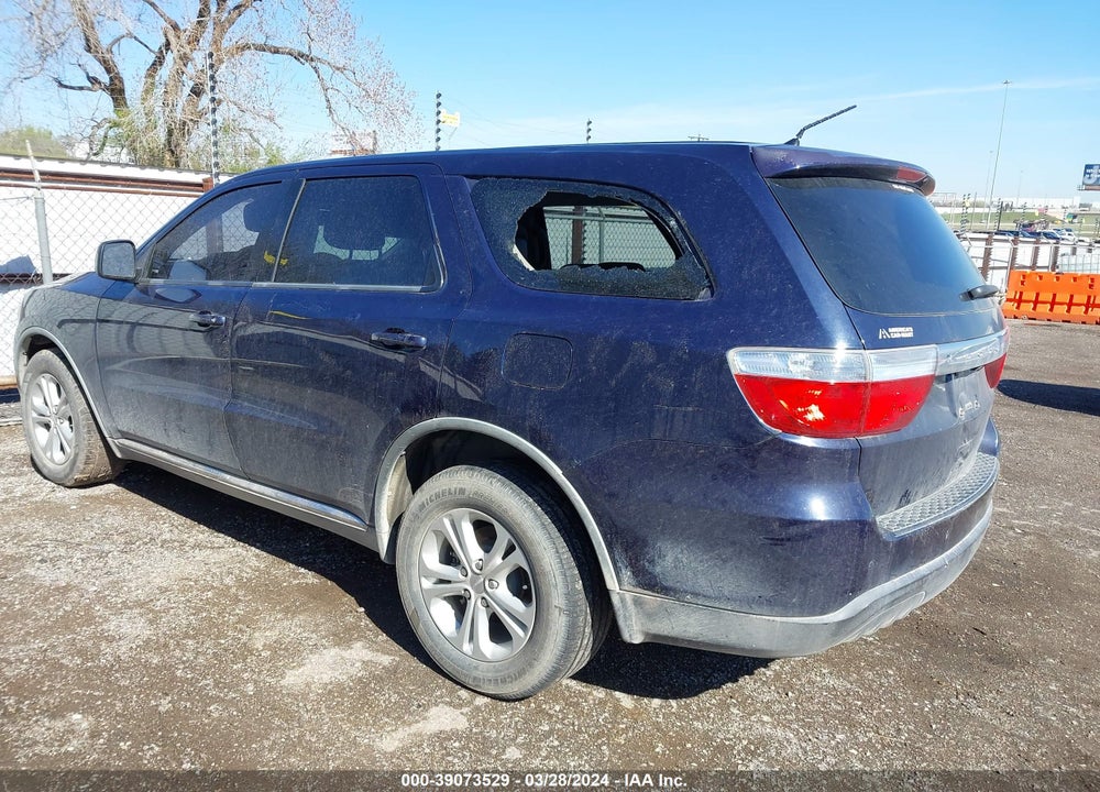 2012 DODGE DURANGO SXT VIN: 1C4RDHAG5CC216810
