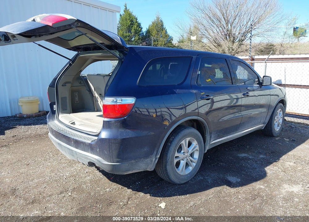 2012 DODGE DURANGO SXT VIN: 1C4RDHAG5CC216810