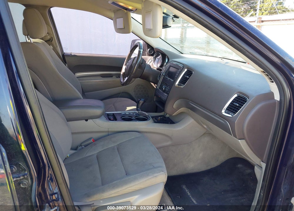 2012 DODGE DURANGO SXT VIN: 1C4RDHAG5CC216810