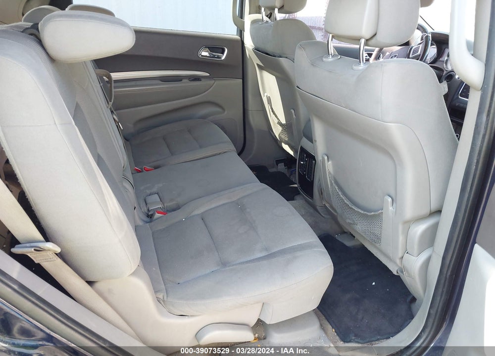 2012 DODGE DURANGO SXT VIN: 1C4RDHAG5CC216810