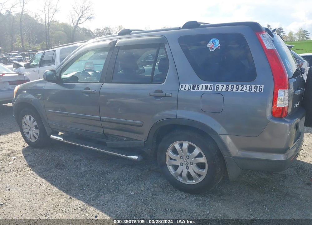 2006 HONDA CR-V SE VIN: SHSRD78996U431124