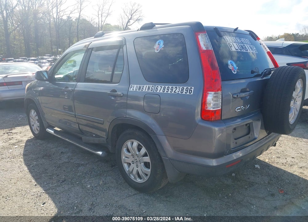 2006 HONDA CR-V SE VIN: SHSRD78996U431124