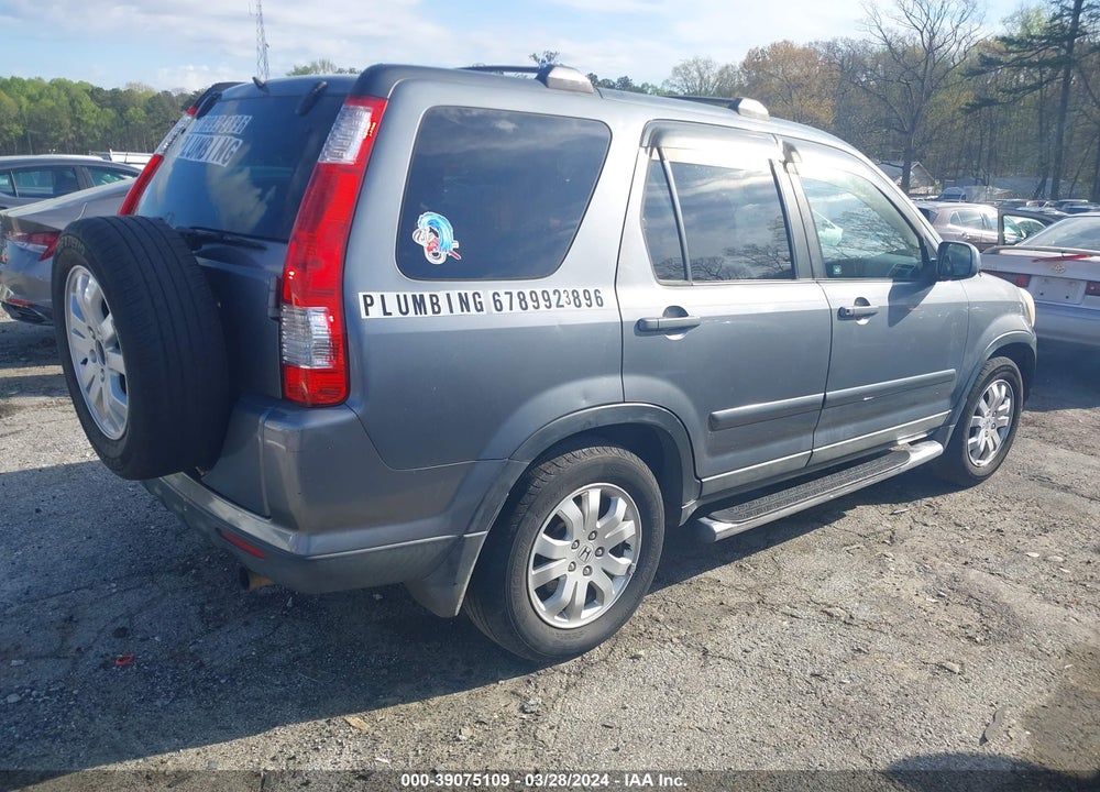 2006 HONDA CR-V SE VIN: SHSRD78996U431124