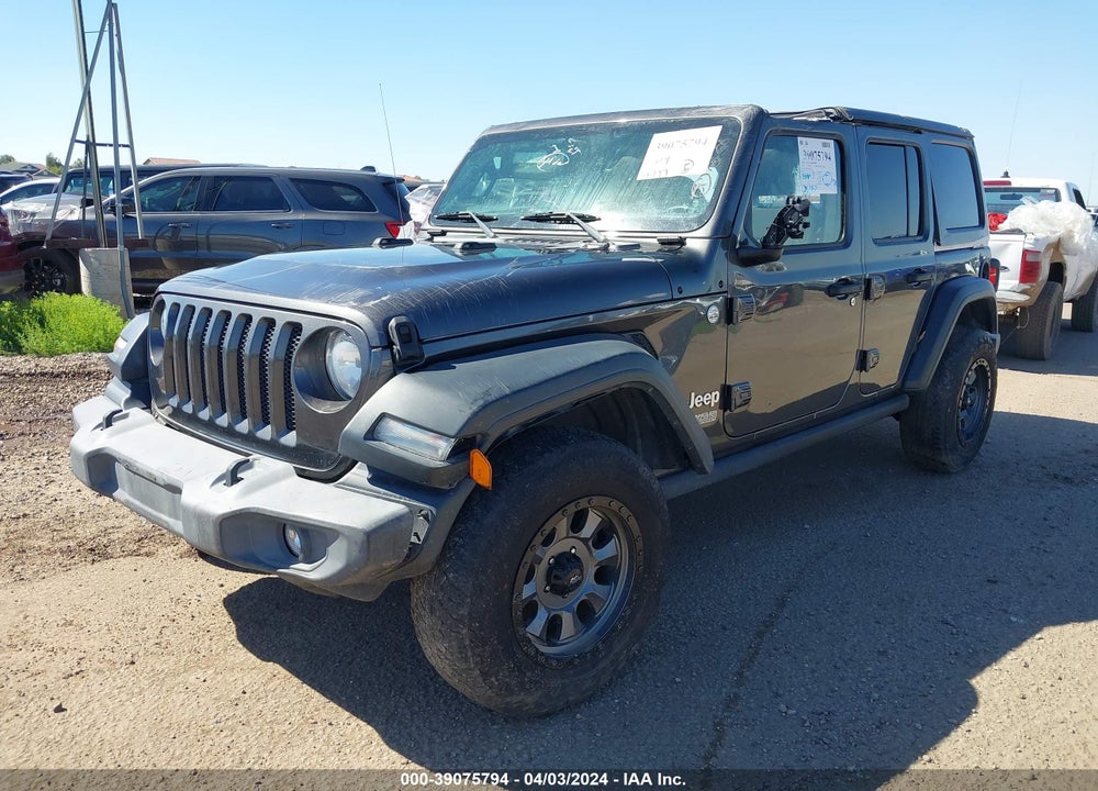 2018 JEEP WRANGLER UNLIMITED SPORT 4X4 VIN: 1C4HJXDN0JW185745